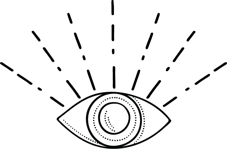 outline of an eye