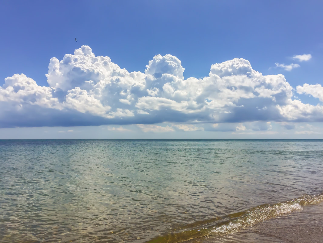 Beautiful clouds over Lake Michigan