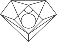 geometric diamond outline