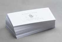 standard business card paper stock