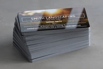 plastic business card paper stock