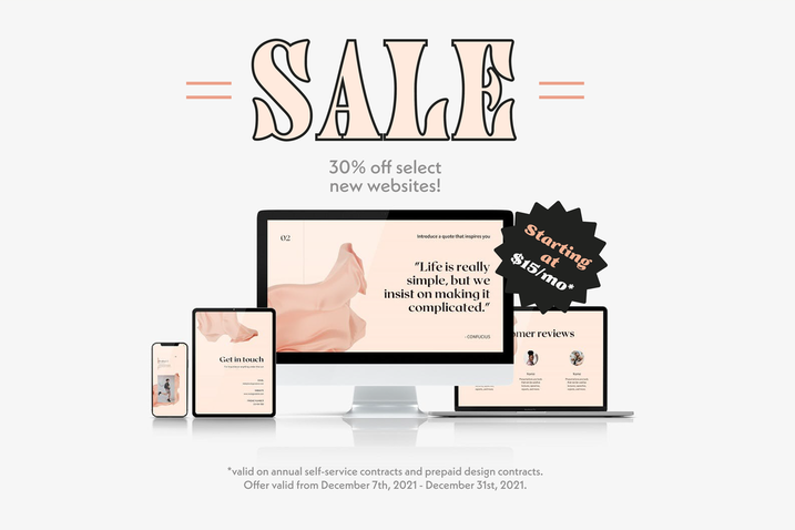 sale ad with different mockups
