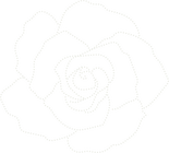 outline dots of a rose