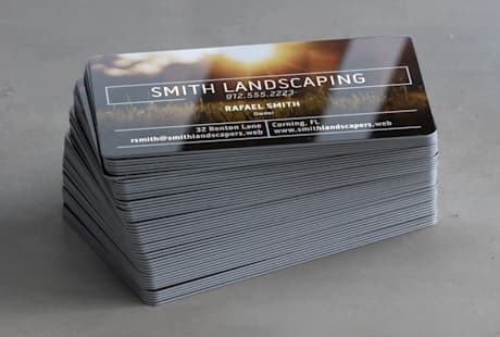 thick plastic business cards